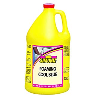 Simoniz C0664004 Cool Blue Foaming Hand and Body Wash, 1 gal Bottles per Case (Pack of 4)