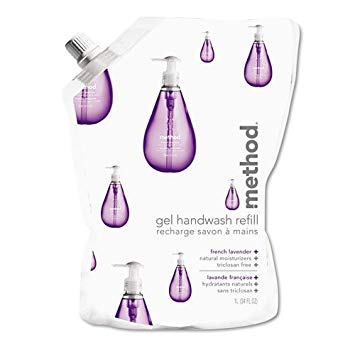 Method : Gel Hand Wash Refill, 34 oz, Natural Lavender Scent, Plastic Pouch, Each -:- Sold as 2 Packs of -...
