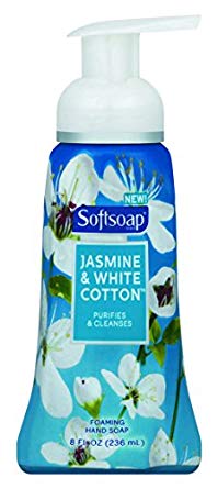 Softsoap 074182295384 Sensorial Foaming Hand Soap, Jasmine & White Cotton Scent, 8oz Volume, Blue, Pack of 6, 8