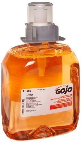 GOJO 5162-03 1250 mL Luxury Foam Antibacterial Handwash (Case of 3)