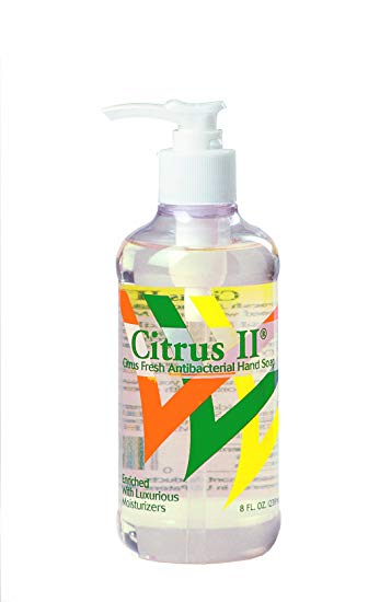 Citrus II Antibacterial Hand Soap Pump Bottle, 8 Ounce