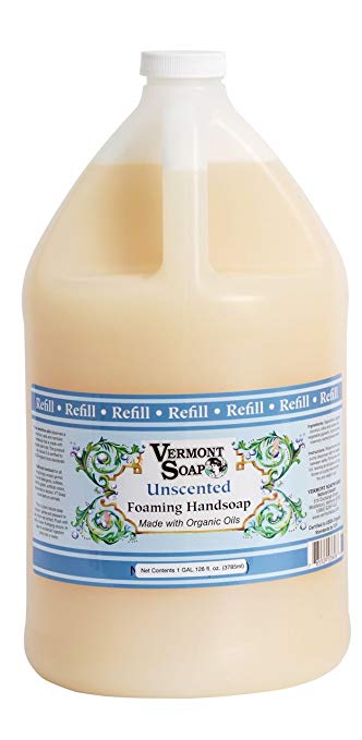 Vermont Soap Organics - Unscented Foaming Hand Soap Gallon Refill