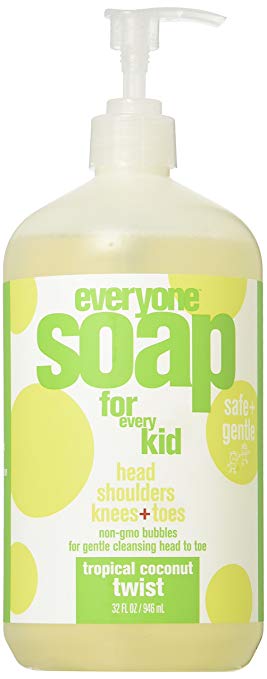 EO Everyone Soap for Every Kid, Tropical Coconut Twist, 32 oz - Pack of 2