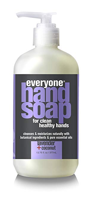 Everyone Hand Soap with Natural Botanical Ingredients and Essential Oils, Lavender and Coconut, 6 Count