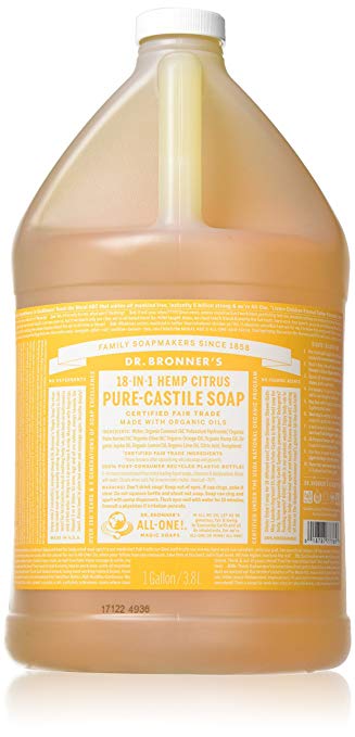 Dr. Bronner's Pure-Castile Liquid Soap - Citrus, 1 Gallon