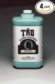 ZEP 96024 TKO Heavy Duty Hand Cleaner, Lemon-Lime, Blue/Green, 1 Gal, 4-Pack