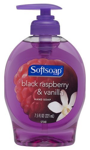 Softsoap Hand Soap Black Raspberry & Vanilla Scent 7.5 oz Pump Bottle (Pack of 6)