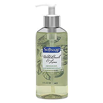 Softsoap Moisturizing Hand Soap, Wild Basil & Lime, 8 oz Pump Bottle, 6/Carton