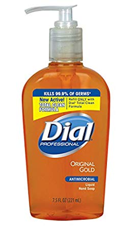 Dial Gold Antimicrobial Liquid Hand Soap, Pump, 12/7.5oz (Pack of 12)