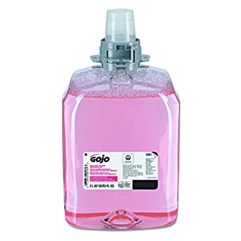 GOJO 5261-02 2000 mL Luxury Foam Handwash, FMX-20 Refill (Case of 2),Translucent Pink,Compatible with Dispenser #5250-06, 5255-06