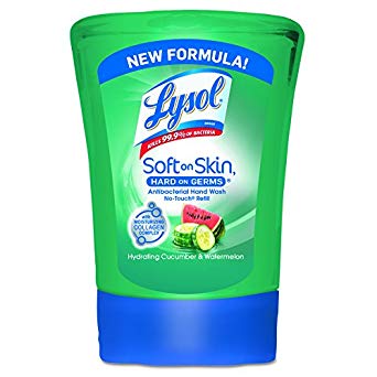 LYSOL No-Touch 00062CT Hand Soap Refill, 8.5oz, Cucumber & Watermelon (Case of 6)