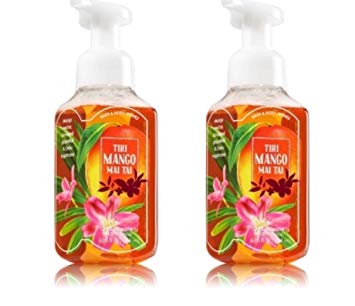 Bath & Body Works Gentle Foaming Hand Soap in Tiki Mango Mai Tai (2 Pack)