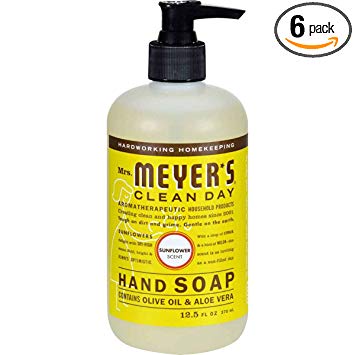 Mrs Meyers Hand Soap Sunflower 12.5 Ounce Pump (370ml) (6 Pack)