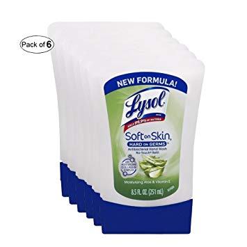 Lysol No-Touch Hand Soap Refill, Aloe, 8.5 oz. (Pack of 6)