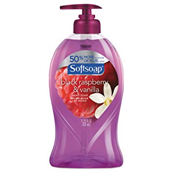 Softsoap Moisturizing Hand Soap, Black Raspberry & Vanilla, 11 1/4 oz Pump Bottle, 6/Ctn