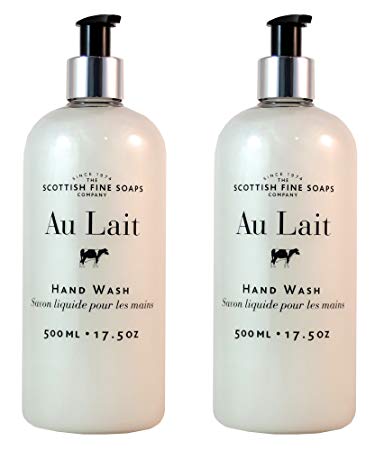 Scottish Fine Soaps Au Lait Liquid Hand Wash - 500ml/17.5 oz (2-Pack)