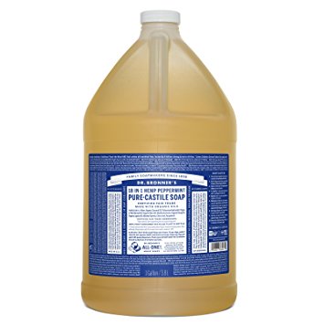Dr. Bronner's Pure-Castile Liquid Soap - Peppermint, 1 Gallon