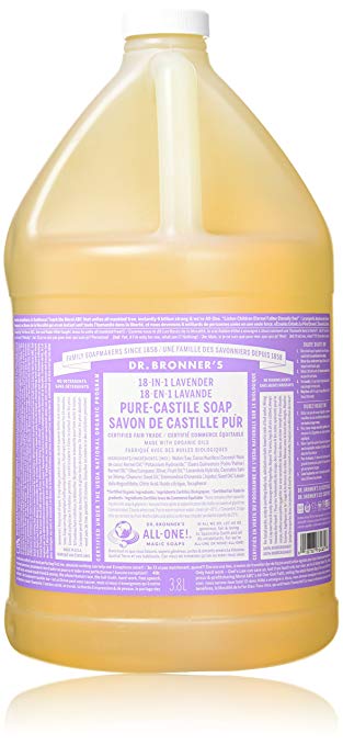 Dr. Bronner's Pure-Castile Liquid Soap - Lavender, 1 Gallon