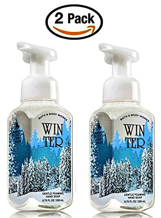 Bath & Body Works Winter Hand Soap - Pack of 2 Winter Scent Gentle Foaming Hand Soaps -...