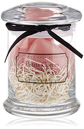 Gianna Rose Petit Coeurs Apothecary Jar, Pink, 25 oz.