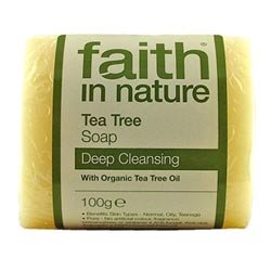 (12 PACK) - Faith in Nature - Tea Tree Pure Veg Soap | 100g | 12 PACK BUNDLE