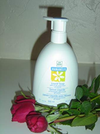 Yves Rocher Hamamelis Liquid Hand Soap with gentle witch hazel ph neutral, 300ml (FRANCE).