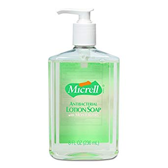 GOJO 975212CT MICRELL Antibacterial Lotion Soap, Light Scent, 8 Oz Pump (Case of 12)