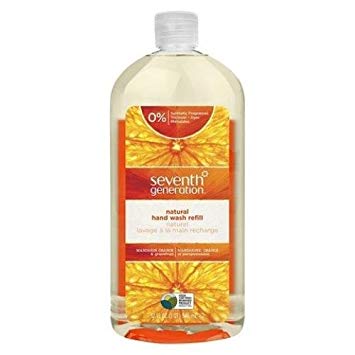 Seventh Generation Natural Hand Wash Refill, Mandarin Orange & Grapefruit, 32 Ounce
