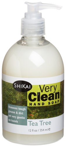 Shikai Very Clean Tea Tree Liquid Hand Soap, 12-Ounce Bottle (Pack of 4)