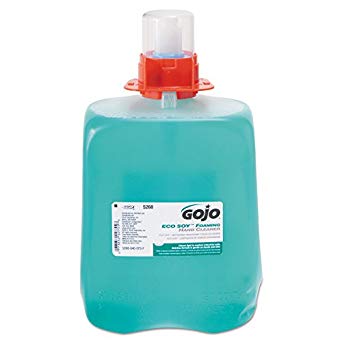 GOJO 5268-03 DPX ECO SOY Foaming Hand Cleaner, 2000 mL Refill, Blue-Green (Pack of 3)