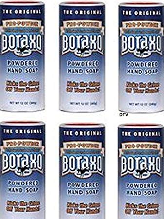 DistiKem(TM) Boraxo Powdered Hand Soap 12oz each Dial 10917 Six 12oz Shakers SIX LOT