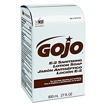 GOJO 9132 IHC Food Industry Sanitary Soap, Amber, Fragrance Free, 800 ml (Case of 12)