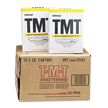 TMT Powdered Hand Soap with Borax, 5-lb. Box, 10/Carton