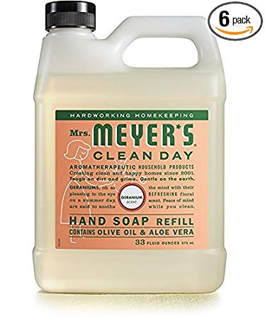 Mrs. Meyers Liquid Hand Soap Refill Liquid 33 Oz Geranium Scent