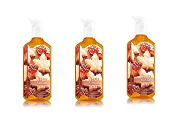 Lot of 3 Bath & Body Works Maple Sugar Kiss Deep Cleansing Hand Soap 8 Fl Oz Each (Maple...