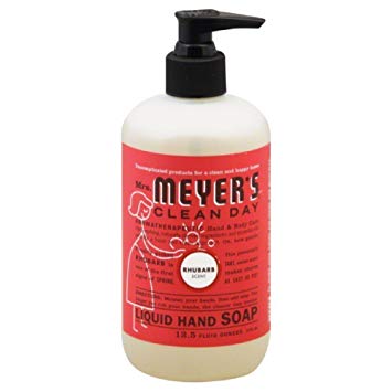 Mrs. Meyers Clean Day Liquid Hand Soap Hard 12.5 Oz Rhubarb Scent Pump Dispenser