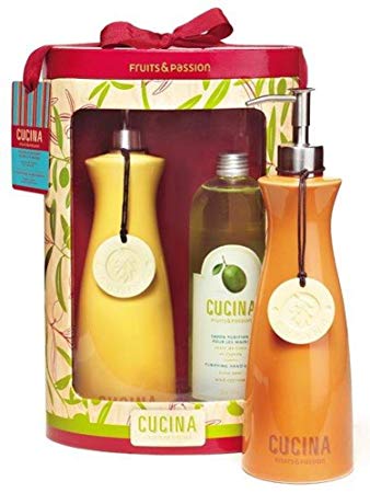 Cucina Special Collection Hand Wash and Collectible Bottle, Choice of Scent (Coriander and Olive Tree)