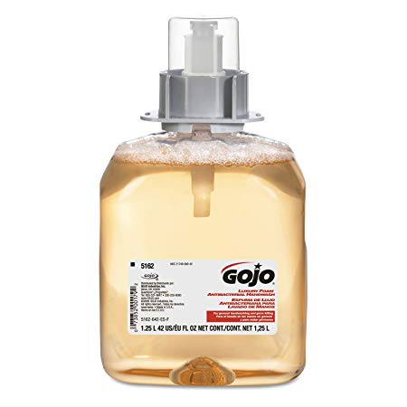 GOJO 5162-03 Luxury Foam Antibacterial Handwash - 1250 ml refill - 1 case of 3 refills