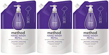 Method Gel Hand Wash Refill Pouch, French Lavender, 34oz, 3pk