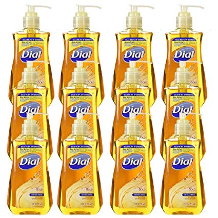 Dial Gold with Moisturizer Antibacterial Hand Soap 7.5 oz (Pack of 12)