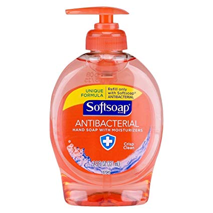Softsoap Antibacterial Liquid Hand Soap with Moisturizers, 7.5 Oz. Pump (Pack of 6) (Crisp Clean)