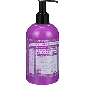 Dr Bronners Organic Shikakai Lavender Liquid Hand Soap, 12 Ounce - 6 per case.