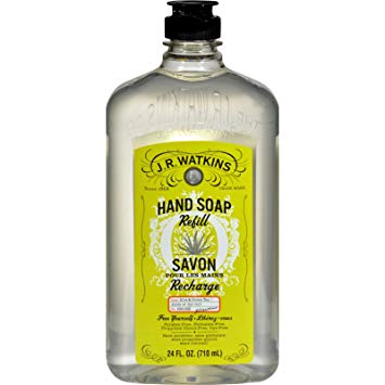 2 Packs of J.r. Watkins Liquid Hand Soap - Refill - Aloe And Green Tea - 34 Fl Oz
