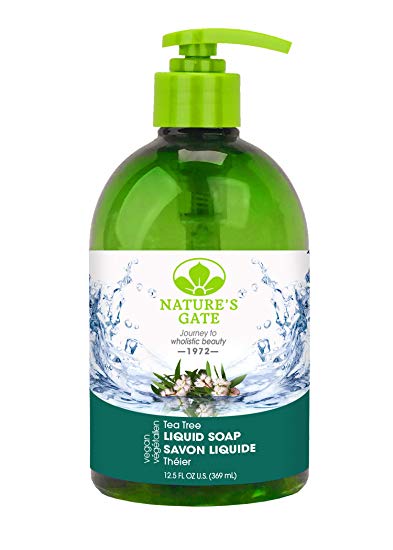 Nature's Gate Tea Tree Velvet Moisture Liquid Soap, 16-Ounce Bottles (Pack of 2)