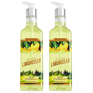 Bath and Body Works Sparkling Limoncello Hand Soap with Nourishing Olive Oil - 15 oz / 443 ml each (2 Pack)