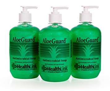 Healthlink AloeGuard 7760 Moisturizing Antimicrobial Soap, 18 oz, Aloe Vera Infused, PCMX, Light Floral...