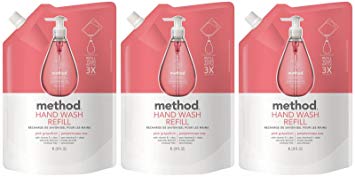 Method Gel Hand Wash Refill Pouch, Pink Grapefruit, 34oz, 3pk