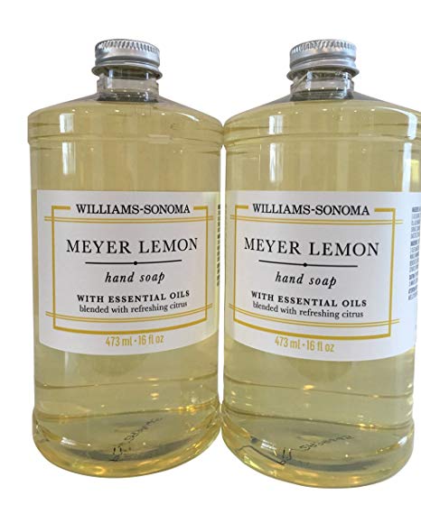 Williams Sonoma Meyer Lemon / Two Hand Soaps 16 oz