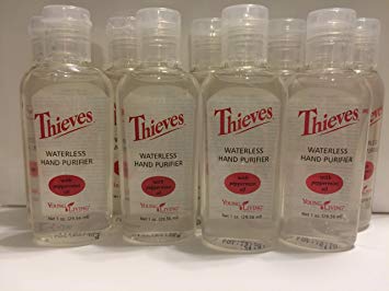 Thieves Waterless Hand Purifier 9 pack of 1 fl. oz. by Young Living Essential Oils