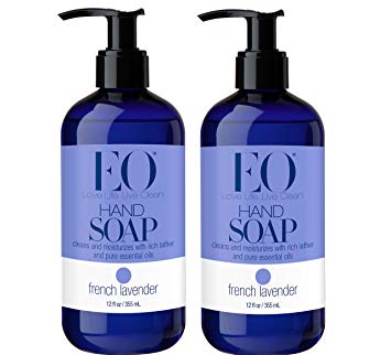 EO French Lavender Liquid Hand Soap With Nutrient-Rich Botanical Extracts, Vitamin E, Coconut and Lavender,...